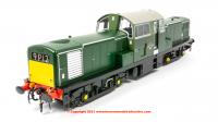 1750 Heljan Class 17 Diesel Loco in BR green - unnumbered with small yellow panels